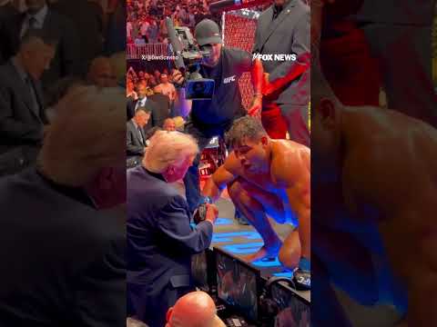 You are currently viewing UFC champion THANKS TRUMP after winning #foxnews #news #us #fox