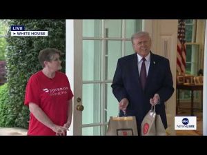 Read more about the article President Trump appears to get McDonalds from “DoorDash grandma”