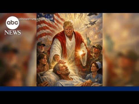 You are currently viewing President Trump deletes post depicting him as Jesus Christ