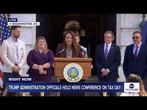 You are currently viewing LIVE: Trump administration officials hold news conference on Tax Day