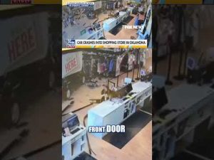 Read more about the article Shoppers run as car CRASHES through thrift store #shorts