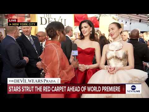 Read more about the article Anne Hathaway and Emily Blunt talk “The Devil Wears Prada 2” at the red carpet premiere