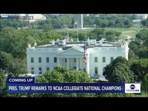 Read more about the article COMING UP: President Trump delivers remarks to the NCAA Collegiate National Champions