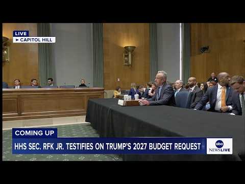 Read more about the article COMING UP: HHS Sec. RFK Jr. testifies on President Trump’s 2027 budget request