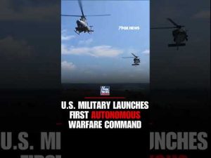 Read more about the article US military launches FIRST autonomous warfare command #foxnews #news #shorts #military #ai