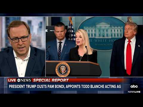 Read more about the article JUST IN: President Trump announced that Pam Bondi has been ousted as his attorney general