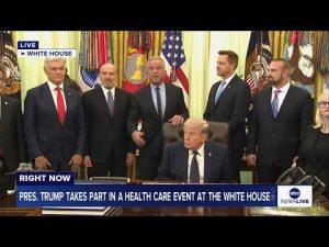 Read more about the article LIVE: President Trump takes part in a health care event at the White House