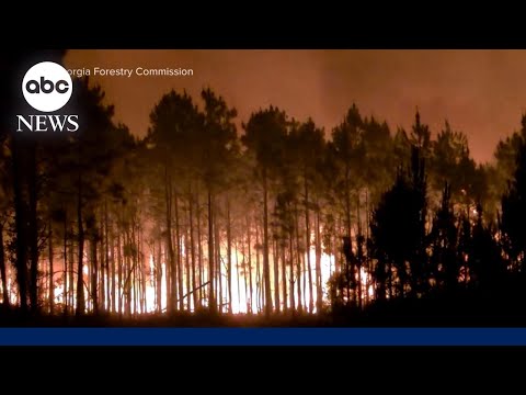 Read more about the article Over 35,000 acres scorched as wildfires burn through Georgia