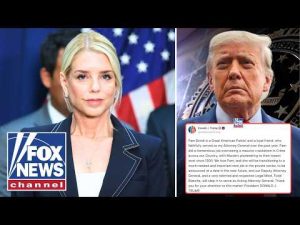 Read more about the article JUST IN: Trump addresses firing Pam Bondi