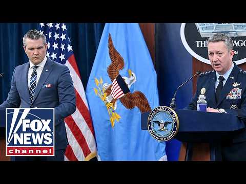Read more about the article Pete Hegseth, Dan Caine hold press conference at the Pentagon