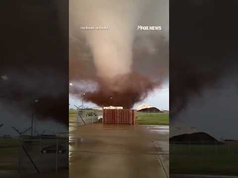 You are currently viewing Massive tornado BARRELS toward AFB #foxnews #news #us #fox