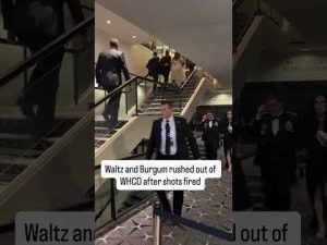 Read more about the article Waltz, Burgum RUSHED out of WHCD after shots fired #shorts #us #breakingnews