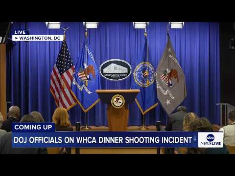 You are currently viewing COMING UP: DOJ officials hold news conference on WHCA dinner shooting incident