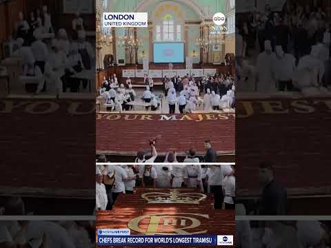 You are currently viewing Pastry chefs set new world record for longest tiramisu