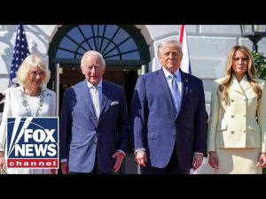 Read more about the article WATCH LIVE: Trump, first lady host King Charles and Queen Camilla