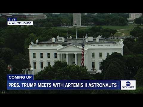 You are currently viewing COMING UP: President Trump meets with Artemis II astronauts at the White House
