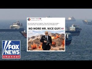 Read more about the article Trump posts AI image of himself with a gun, says Iran ‘better get smart soon’