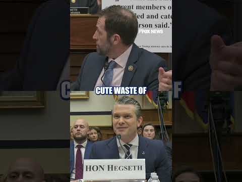 Read more about the article Hegseth LAUGHS OFF Dem’s ‘cute waste’ of his five minutes #shorts #us #news #foxnews #petehegseth