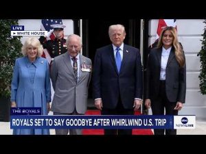 Read more about the article LIVE: President Trump bids farewell to King Charles III and Queen Camilla