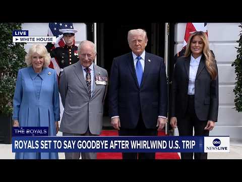 Read more about the article LIVE: President Trump bids farewell to King Charles III and Queen Camilla