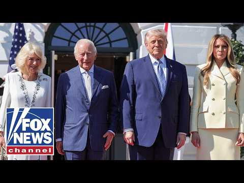 You are currently viewing Trump hosts King Charles, Queen Camilla for formal farewell