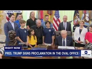 Read more about the article President Trump signs proclamation restoring award for Presidential Fitness Tests: LIVE