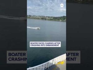 Read more about the article Boater faces charges after crashing into embankment