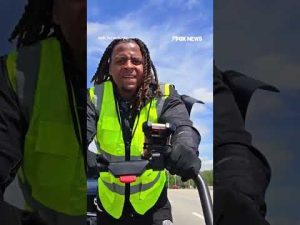 Read more about the article Livestreamer STRUCK BY CAR on cross-country charity walk fueled by faith #shorts #viral #twitch