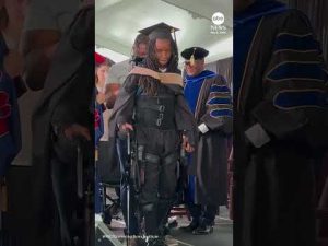 Read more about the article Paralyzed graduate defies odds and walks stage with robotics