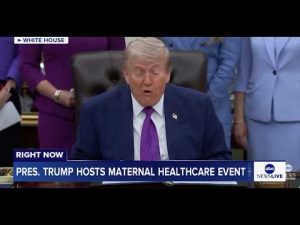 Read more about the article President Trump hosts maternal healthcare event at the White House: LIVE