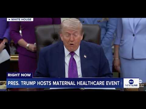 Read more about the article President Trump hosts maternal healthcare event at the White House: LIVE