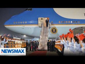 Read more about the article President Trump arrives in Beijing for summit