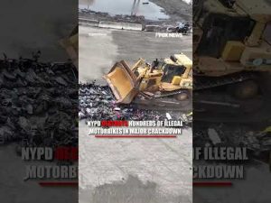 Read more about the article NYPD destroys HUNDREDS of illegal motorbikes in MAJOR CRACKDOWN #foxnews #news #us #fox