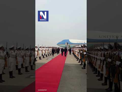 You are currently viewing TRUMP DEPARTS CHINA: President Trump boards Air Force One following a high-stakes summit in China.