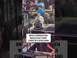 Read more about the article Bruce Springsteen WALKS PAST Chris Christie’s open hand #foxnews #news #us #fox