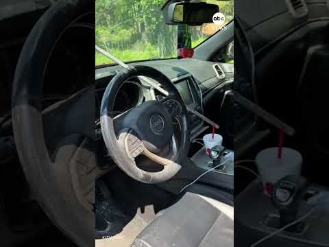 Read more about the article Woman avoids serious injury after rebar crashes through windshield