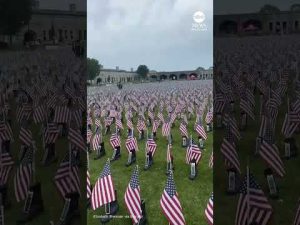 Read more about the article Memorial Day display places combat boots at cemetery to honor fallen service members