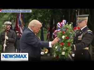 Read more about the article President Trump, VP Vance, Sec.  Hegseth participate in a wreath-laying ceremony