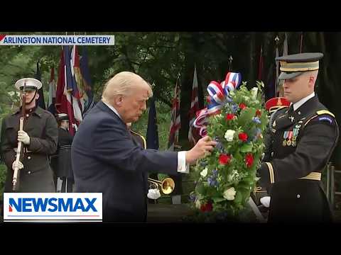 Read more about the article President Trump, VP Vance, Sec.  Hegseth participate in a wreath-laying ceremony