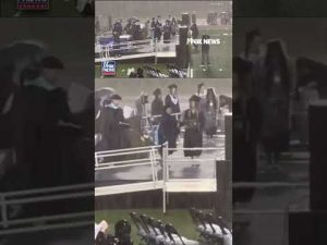 Read more about the article GRADUATION GOES ON: Ceremony continues despite torrential downpour #foxnews #news #shorts