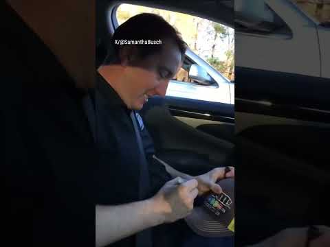 Read more about the article FLASHBACK: Kyle Busch fan gets surprise of her life at traffic stop #foxnews #news #shorts #auto