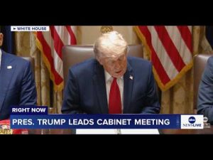 Read more about the article President Trump leads Cabinet meeting at the White House: LIVE