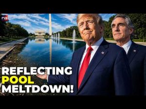 Read more about the article Liberals LOST IT Over Trump’s “Blue” Reflecting Pool—Then the REAL Story Came Out