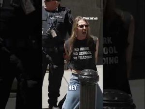 Read more about the article May Day agitators ARRESTED after chaining themselves to NYSE #shorts #us #news #foxnews
