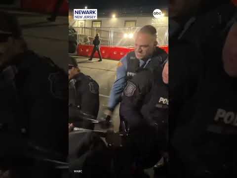 Read more about the article Protesters clash with police outside New Jersey detention facility
