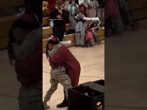 Read more about the article SEE IT: American hero surprises her brother at his high school graduation #foxnews #news #shorts