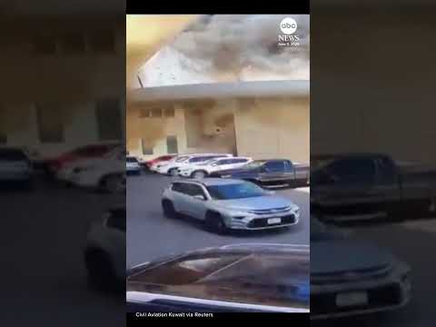 Read more about the article Kuwait releases footage it says shows drone attack on airport