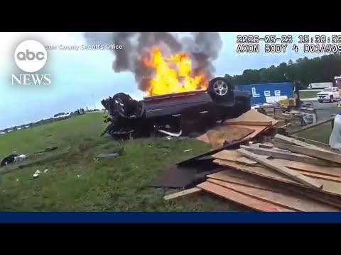 Read more about the article Woman rescued from burning car speaks out