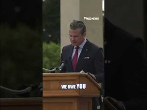 Read more about the article Secretary of War Hegseth thanks World War II veterans at D-Day ceremony #shorts #foxnews #news #fox