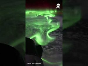 Read more about the article Stunning aurora seen from space